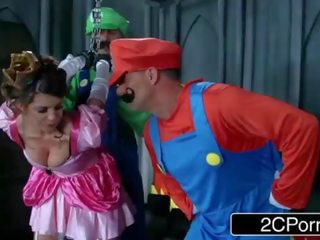 झटका कि हर्ष डंडा: सुपर mario bros मिलना व्यस्त साथ प्रिन्सेस brooklyn पीछा